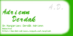 adrienn derdak business card