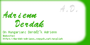 adrienn derdak business card